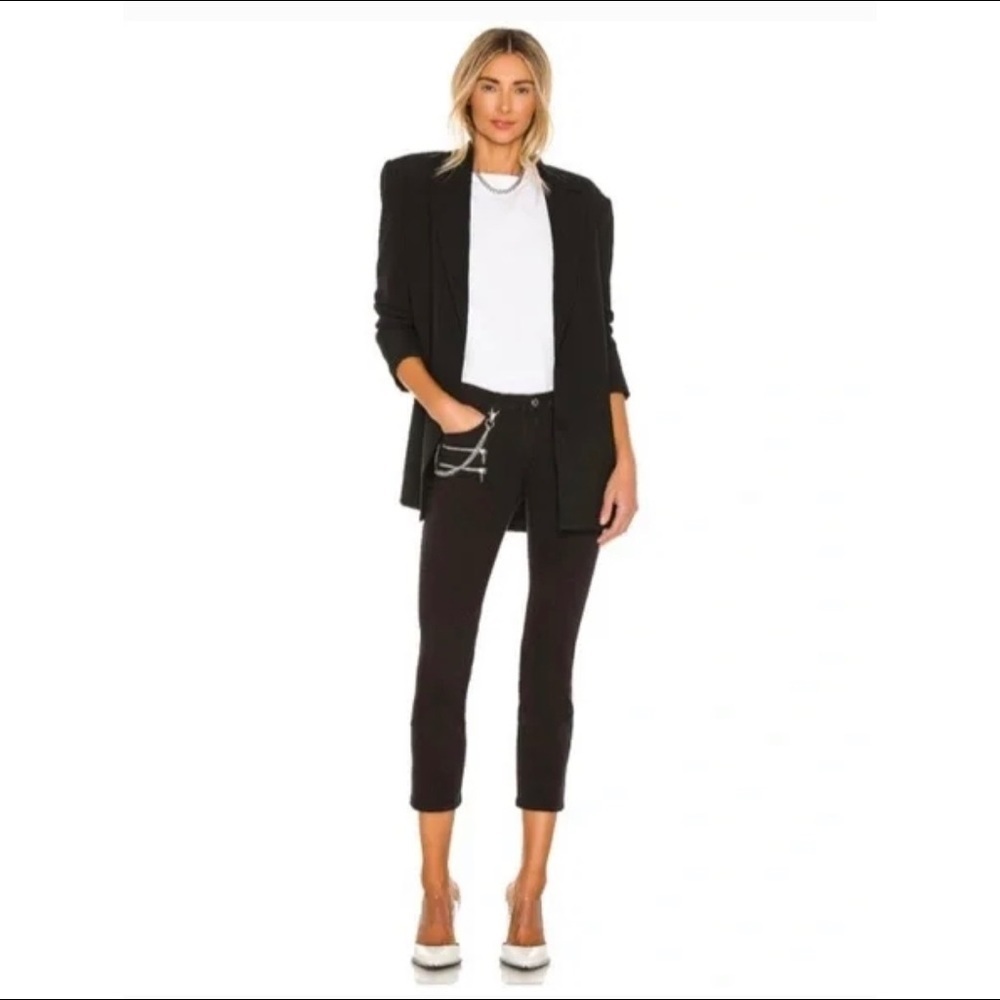 REVOLVE NWT WeWoreWhat Cropped Skinny Jeans 24 Black Size 27